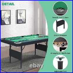 Folding Tabletop Billiard Table, Portable Desktop Pool Set, Indoor Table Games