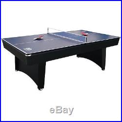 Game Room Pool Table Billiard Balls Cues Table Tennis Top Paddles Net Post Set