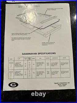 Gandy Savannah Model Solid Mahogany Genuine Slate Pool Table