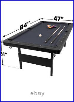 GoSports Mid-Size Billiards Game Table & Pool Stick Rack