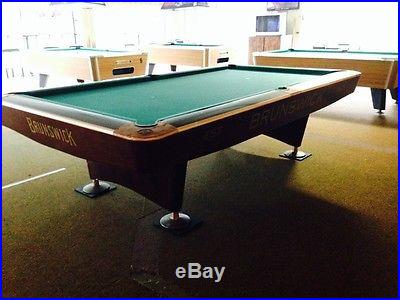 Gold crown Brunswick 9 foot slate pool table
