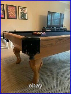 Golden West Pool Table Kamon Model with Carved Legs