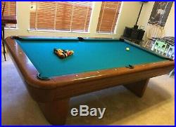 Gorgeous 8' Brunswick Gibson model pool table withProfessional installation