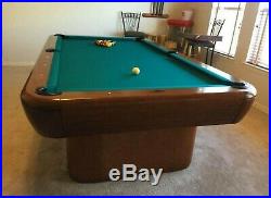 Gorgeous 8' Brunswick Gibson model pool table withProfessional installation