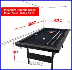 Gosports 6Ft or 7Ft Billiards Table Portable Pool Table Includes Full Set of
