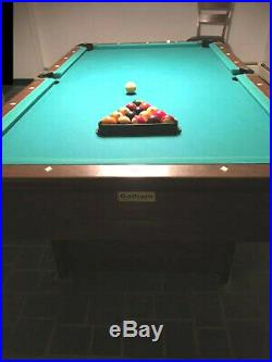 Gotham 8' Full Size Slate Top Pool Table Complete with Sticks & Balls