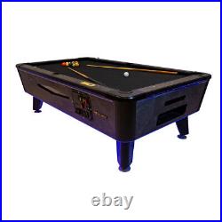 Great American Black Beauty Pool Billiards Table Coin Op 9 ft