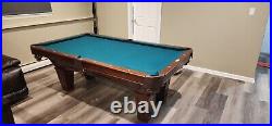 Green and brown Brunswick good condition never used pool table