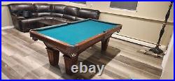 Green and brown Brunswick good condition never used pool table