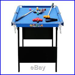 HLC Child Foldable Pool Table Snooker Billiard Game Table With Ball Cue Set Gift