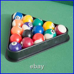 HOMCOM Portable Folding Billiards Game Pool Table 55'' with/ Cues Ball Rack Brush