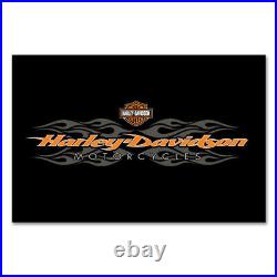 Harley-Davidson 8 ft. Radical Flames Billiard Cloth HDL-11202 SHIPS FAST