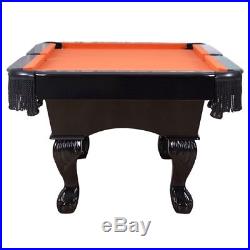 Harvil 84 Inches Black Pool Table with Claw Legs and Complete Accessories
