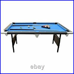 Hathaway Fairmont Portable 6-Ft Pool Table Families Includes Balls, Cues, Chalk