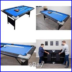 Hathaway Fairmont Portable 6-Ft Pool Table For Families With Easy Folding For St