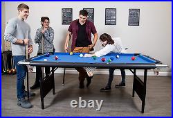 Hathaway Portable Fairmont Table Pool Easy Folding 6-Ft Families Storage Indoor