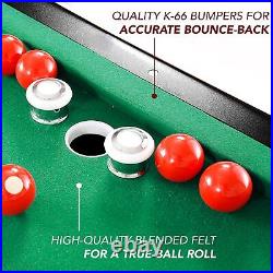 Hathaway Renegade 54-In Slate Bumper Pool Table with Green Green/Black