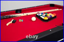 Hathaway Spartan 6-Ft Pool & Table Tennis Multigame Table for Family Recreation