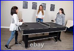 Hathaway Spartan 6-Ft Pool & Table Tennis Multigame Table for Family Recreation