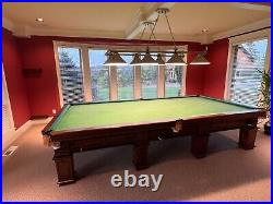 Immaculate Golden West Highlander 12' Snooker / Billiard Table Imperial Cherry