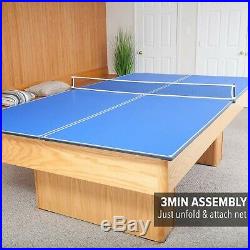 JOOLA Tetra 4 Piece Ping Pong Table Top for Pool Table Includes Ping Pong