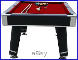 Jupiter Pool Table In Black Finish 7 Ft. Game Room True Roll Wood Sports Outdoor