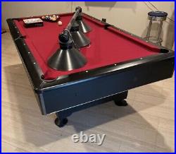 Kasson 7' Slate Pool table with lights & accessories
