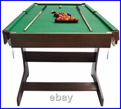 Kids Professional Pool Table Billiards Snooker Cue Balls Play Set 6FT Portable
