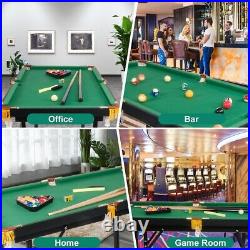 Koreyosh 47'' Pool Table Foldable Kids Adult Billiard Game Set Height Adjustable