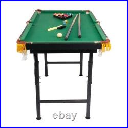 Koreyosh 47'' Pool Table Foldable Kids Adult Billiard Game Set Height Adjustable