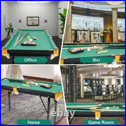 Koreyosh 55 Folding Pool Table Billiard Game Desk Kids Adults Family Play Fun