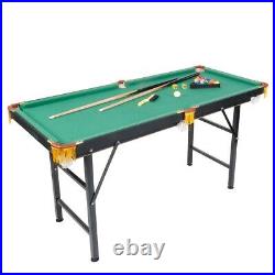 Koreyosh 55 Folding Pool Table Billiard Game Desk Kids Adults Family Play Fun