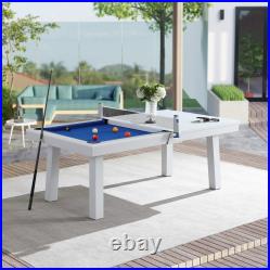 Laguna Indoor/Outdoor 7ft Slate Pool Table with Dining Top &