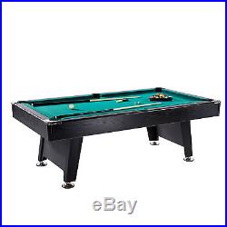 Lancaster 90 Inch Game Room Billiards Green Felt Pool Table with Balls and Cue