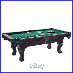 Lancaster 90 Inch Traditional Full Size Billiard Pool Table Set with Accessories