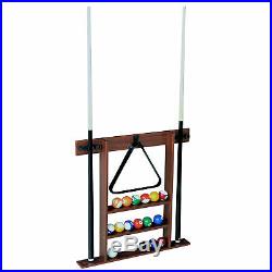 Lancaster Gaming Company 90 Inch Classic Design Billiard Set with Wooden Rack