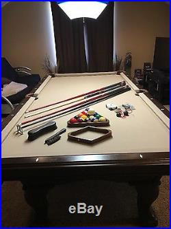 Legacy Billiards 8' Pool Table with accessories and matching rack