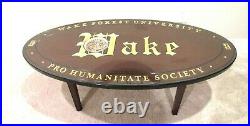 Limited Edition Wake Forest Wake 22kt Gold Leaf Inlay Coffee Table