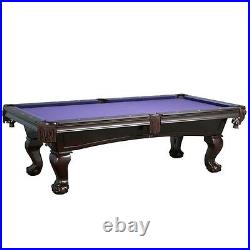 Lincoln 8' Slate Pool Table with Mahogany Finish for Billiards