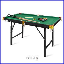 Livebest 47 Pool Table Folding Billiard Game Indoor Desk Cue Ball Chalk Brush