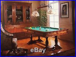 Longoni Balmoral 8 Foot Slate Pool Table (Beautiful solid hardwood!)
