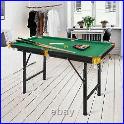 Luckyermore 47 in Pool Table Folding Billiard Game Family Chalk Tripod Office