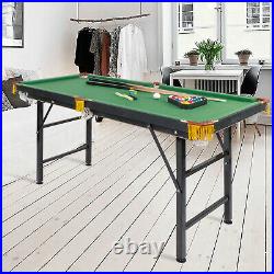 Luckyermore 55 Kids Folding Portable Billiard Table Pool Game Accessories Gift