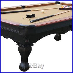 MD Sports 8' Traditional Authentic Billiard Pool Table with Accessory Kit