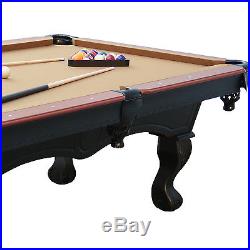 MD Sports 8' Traditional Authentic Billiard Pool Table with Accessory Kit