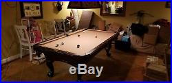 Mahogany Pool Table 8' 3 Piece Slate Billiard