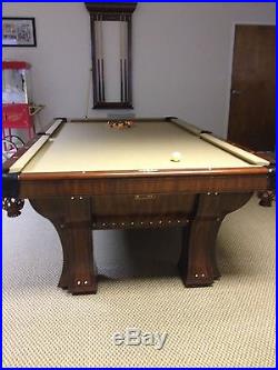 Marquette 4 1/2' x 9' Brunswick Ltd. Edition Pool Table with 1 1/2 slate