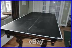 Masterpiece pool table with ping pong top and accessories