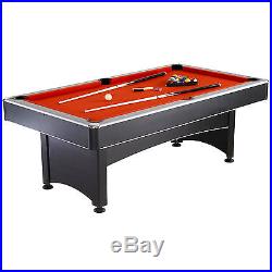 Maverick Table Tennis Pool Combo Table 7' by Hathaway w Paddles, Cues & Balls