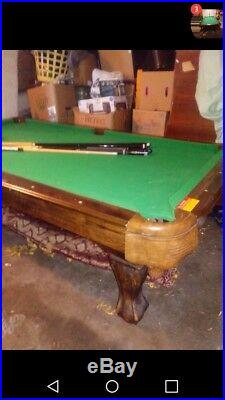 Md sports pool table with pool balls md sticks
